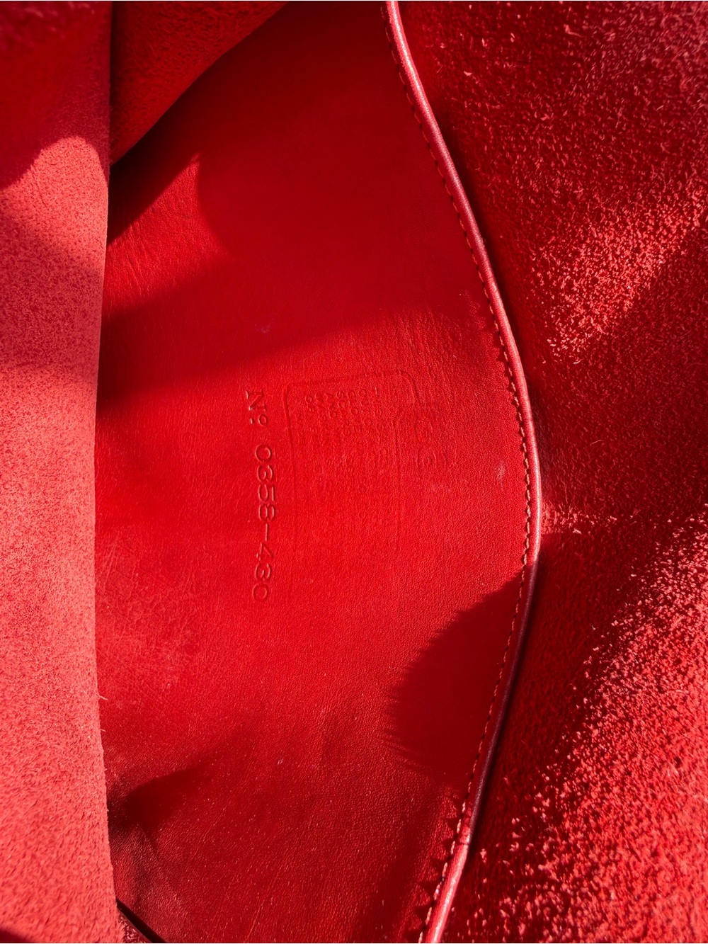 Vintage Red Coach Station bag 5130 - Picture 3 of 12